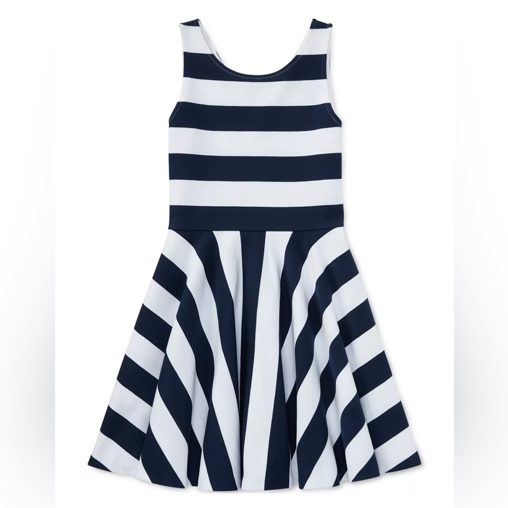 Ralph Lauren Ponté-Knit Fit & Flare Dress, Big Girls Size M (8-10)
